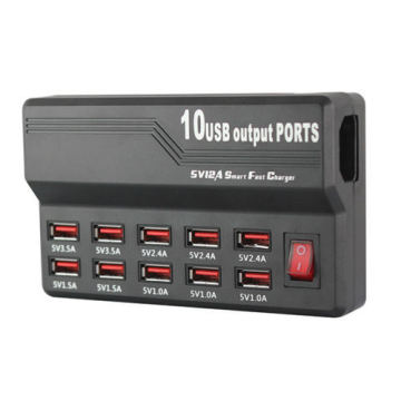 10 Port Ausgang 5V Max 3.5A Ladestation Ladestation Multipe USB-Ladegerät